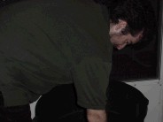 Jason getting a drink