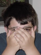GT hiding his face