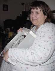 Nina got a clock for the kitchen so she will know how late I am.